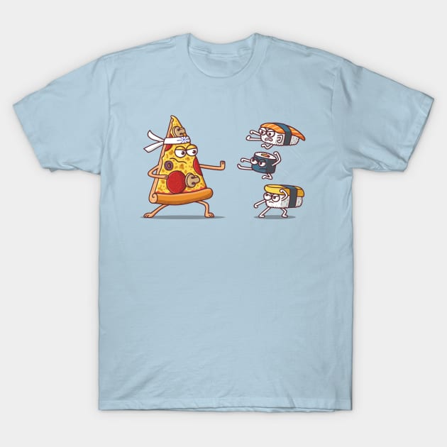 Pizza Vs Sushi T-Shirt by byTxemaSanz